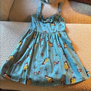 Disney Belle Beauty and The Beast Old School Tattoo Sailor Sundress